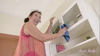 AuntJudys - Cleaning Day with 58yo Busty BBW Amateur GILF Esmerelda